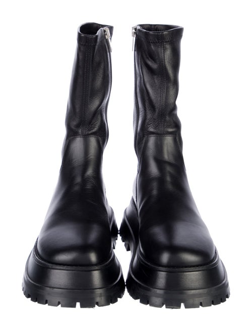 Burberry Leather Moto Boots