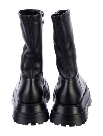 Burberry Leather Moto Boots
