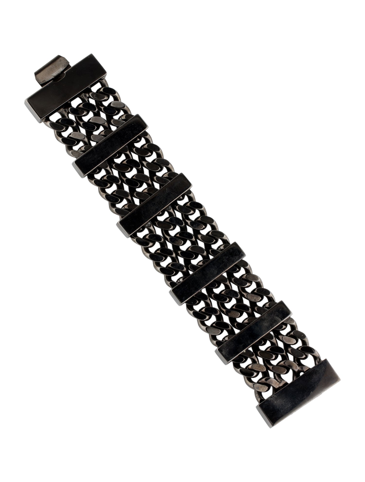 Burberry Wide Curb Chain Link Bracelet