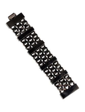 Burberry Wide Curb Chain Link Bracelet