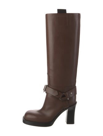 Burberry Leather Riding Boots