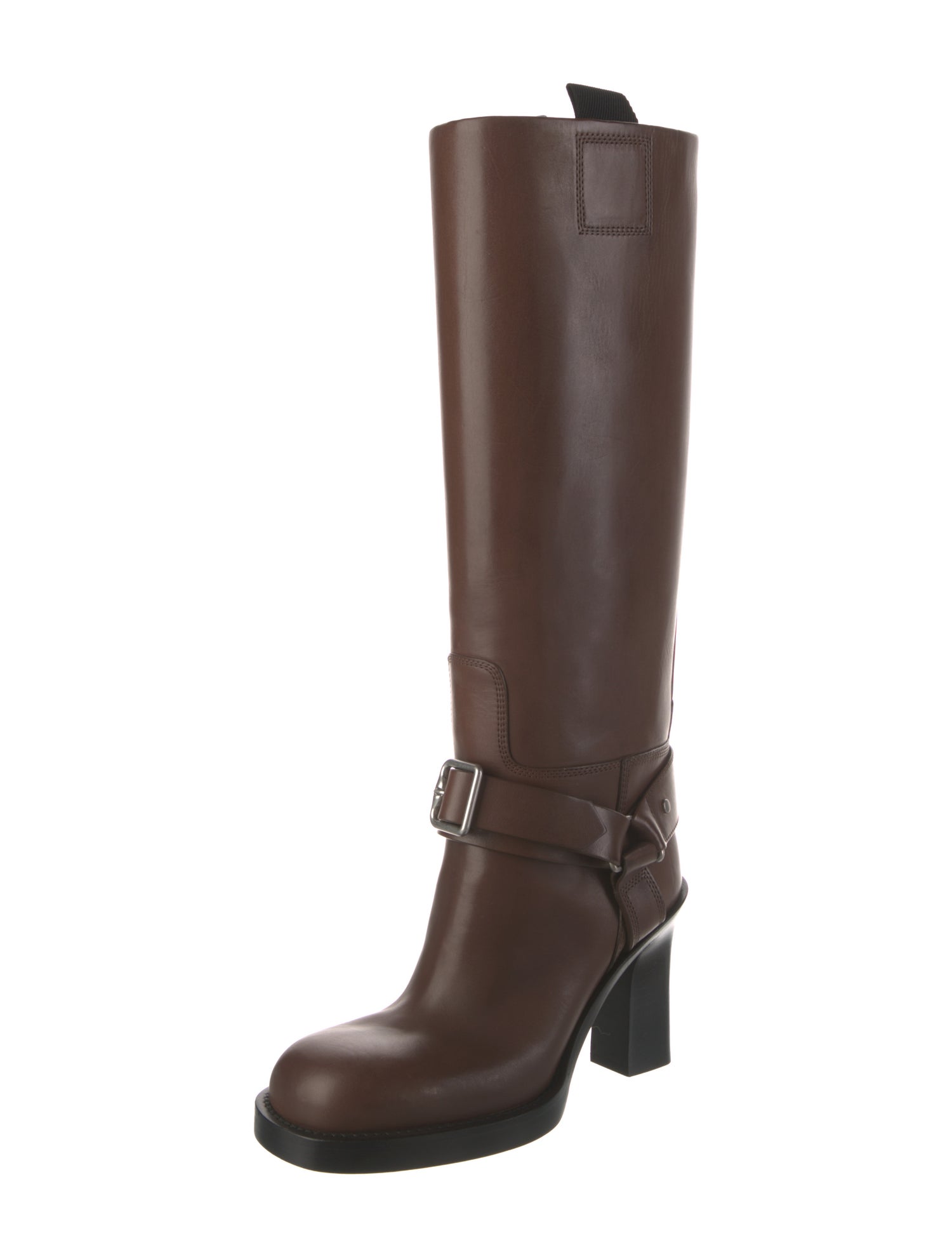 Burberry Leather Riding Boots