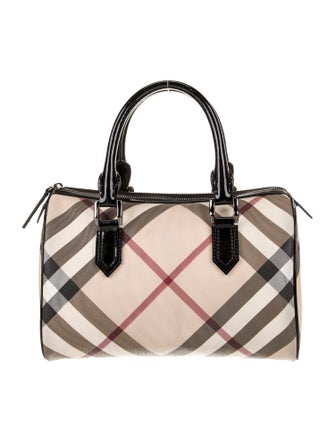 Burberry Super Nova Check Top Handle Bag