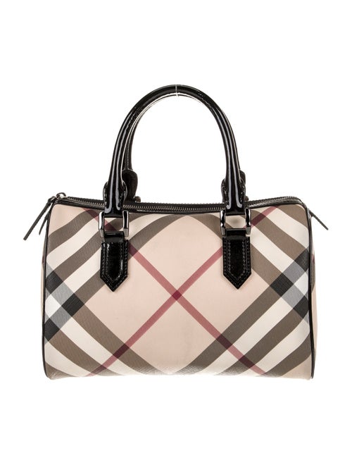Burberry Super Nova Check Top Handle Bag