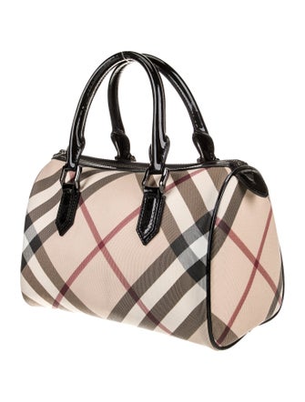 Burberry Super Nova Check Top Handle Bag
