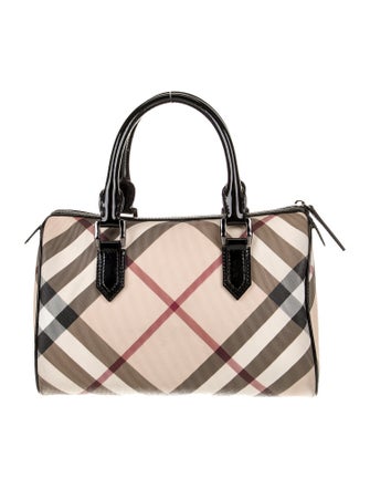 Burberry Super Nova Check Top Handle Bag
