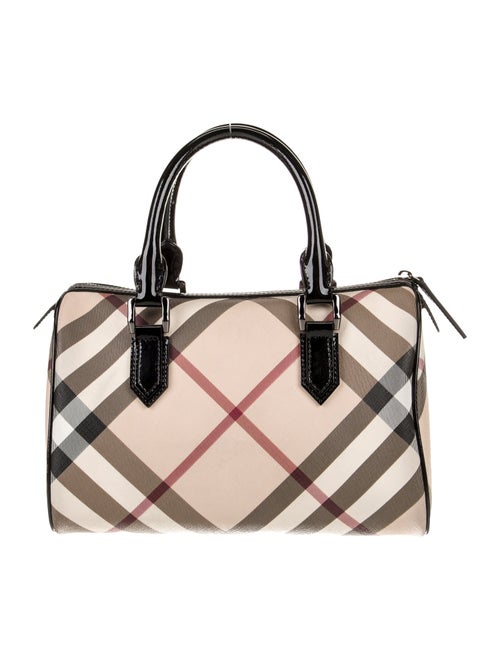 Burberry Super Nova Check Top Handle Bag