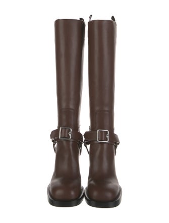 Burberry Leather Riding Boots