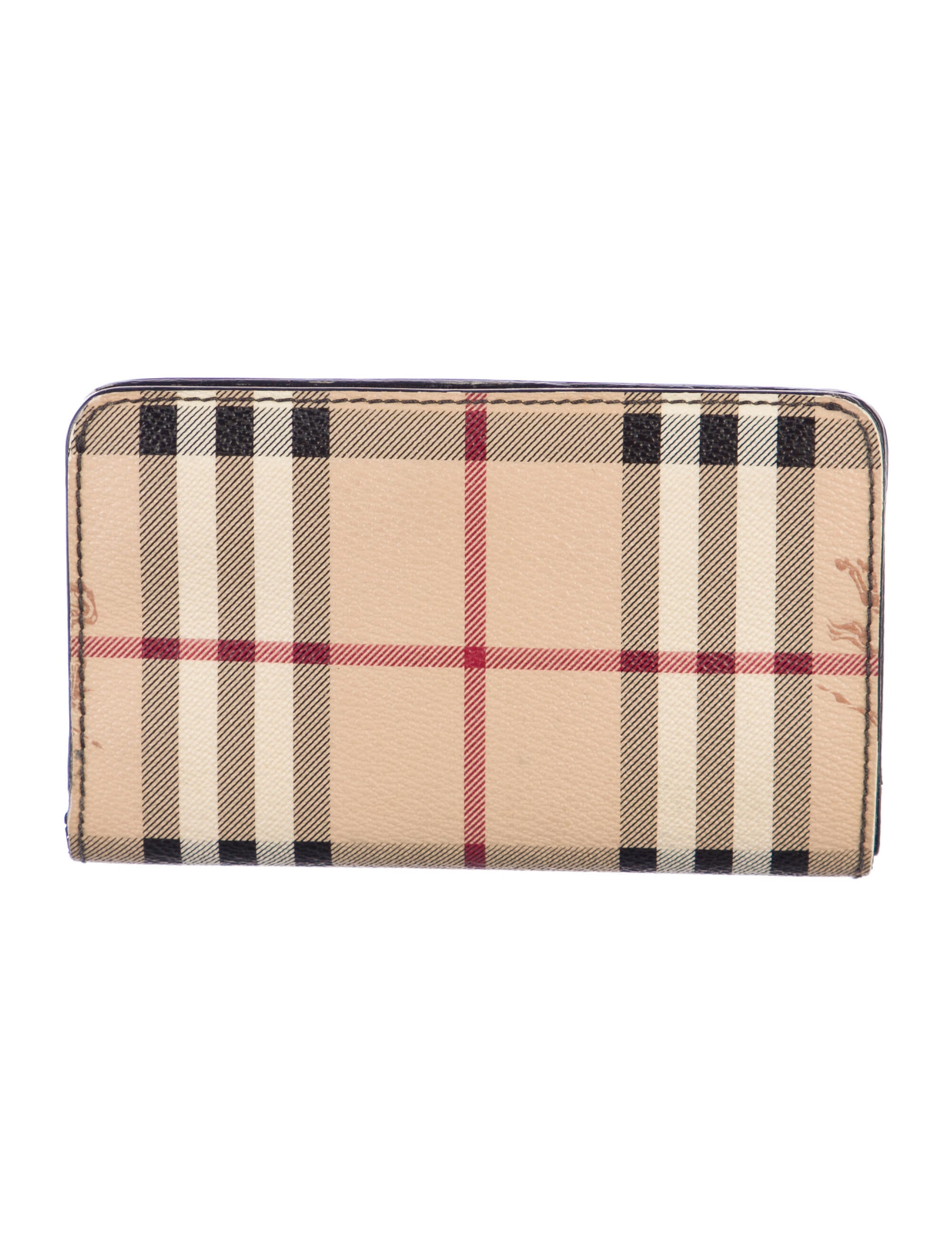 Burberry Plaid Print Wallet
