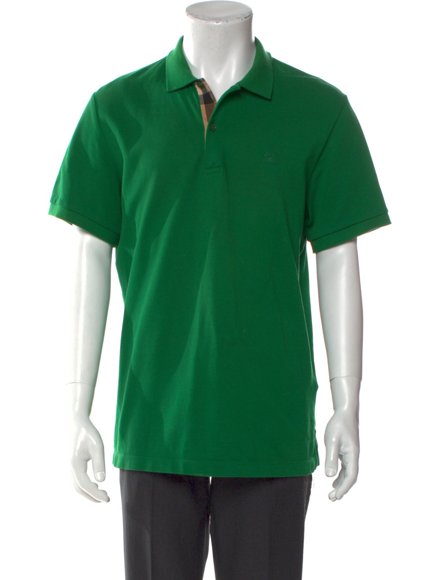 Burberry Nova Check Pattern Collar Polo Shirt