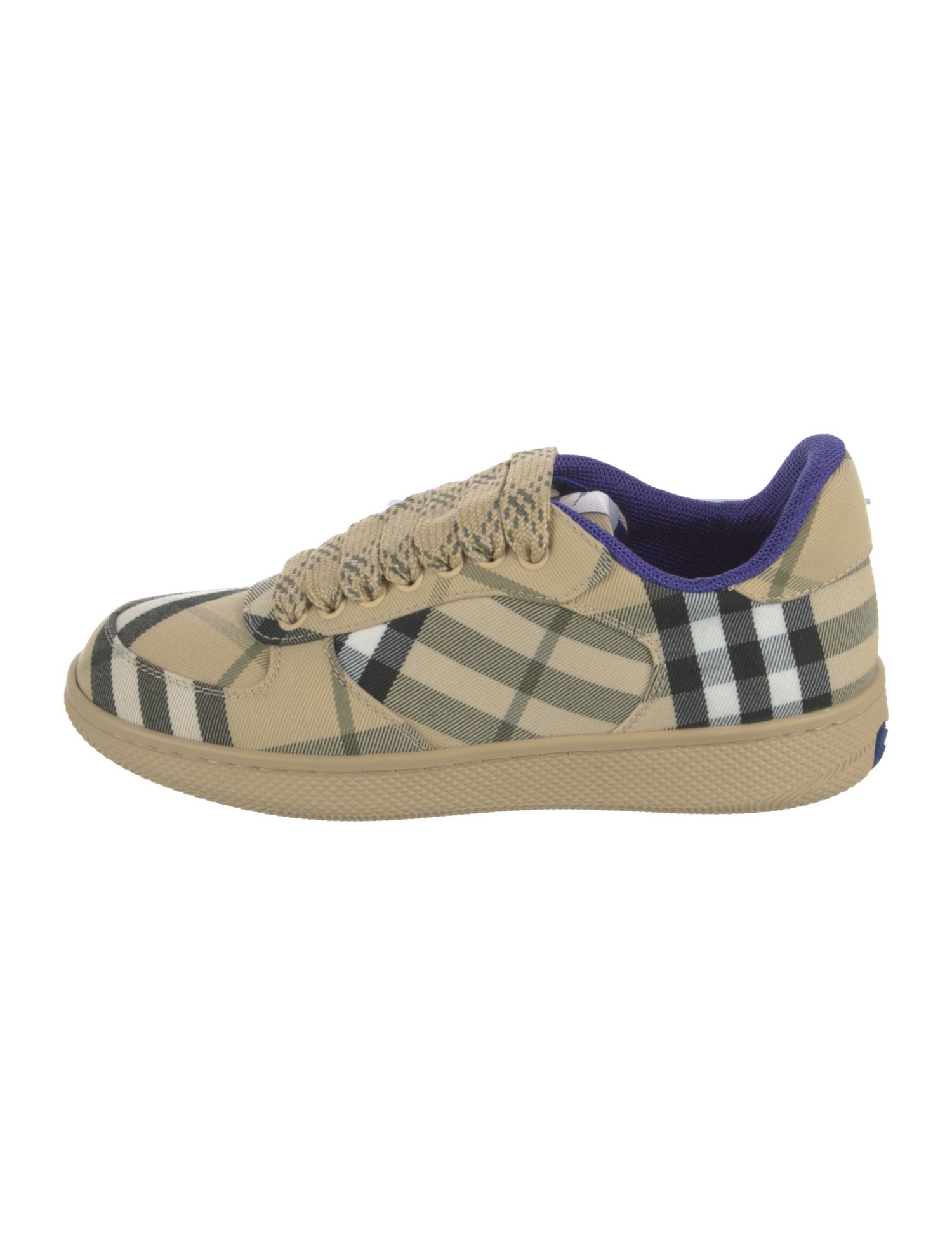 Burberry House Check Pattern Canvas Sneakers