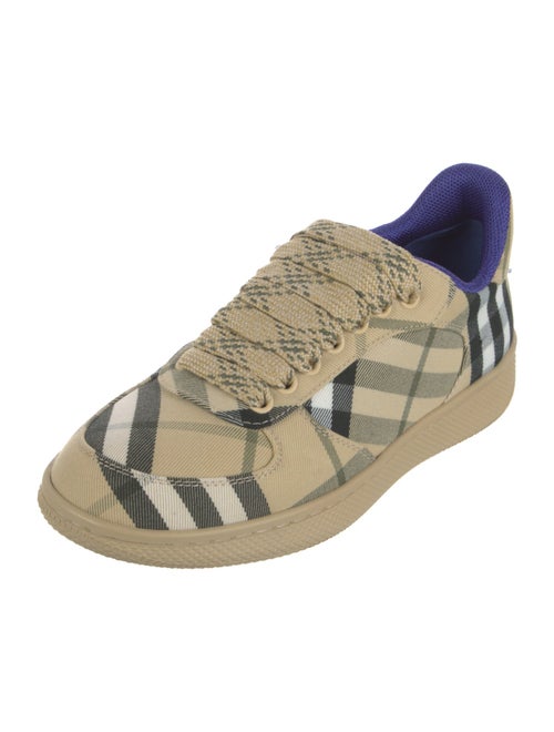 Burberry House Check Pattern Canvas Sneakers