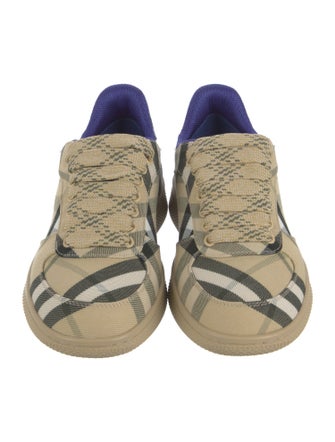 Burberry House Check Pattern Canvas Sneakers