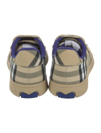 Burberry House Check Pattern Canvas Sneakers