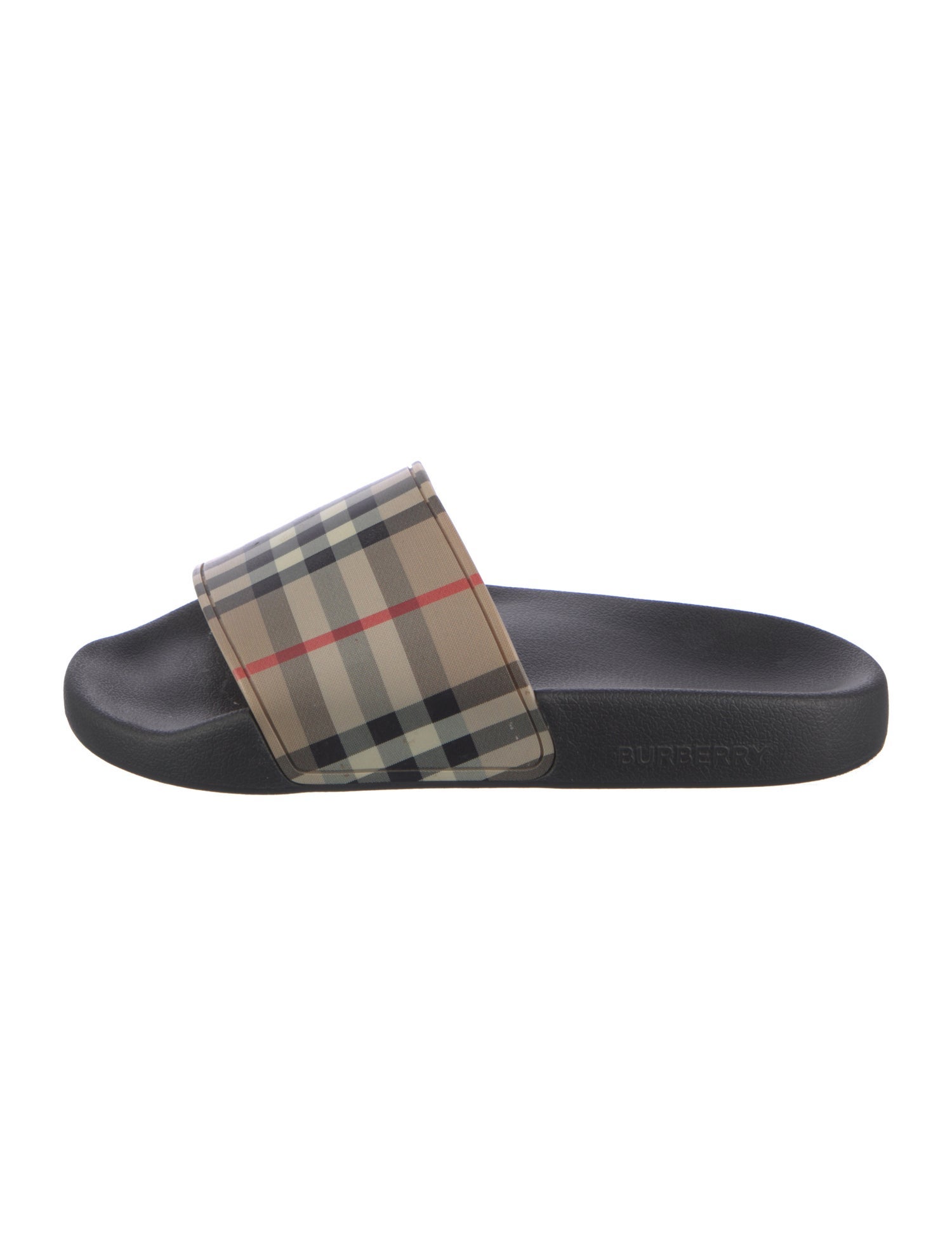 Burberry Nova Check Pattern Rubber Slides