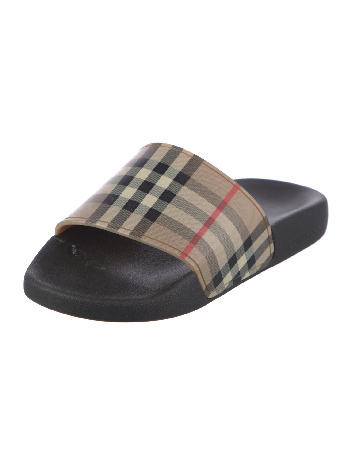 Burberry Nova Check Pattern Rubber Slides