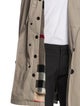 Burberry Nova Check Pattern Wool Trench Coat