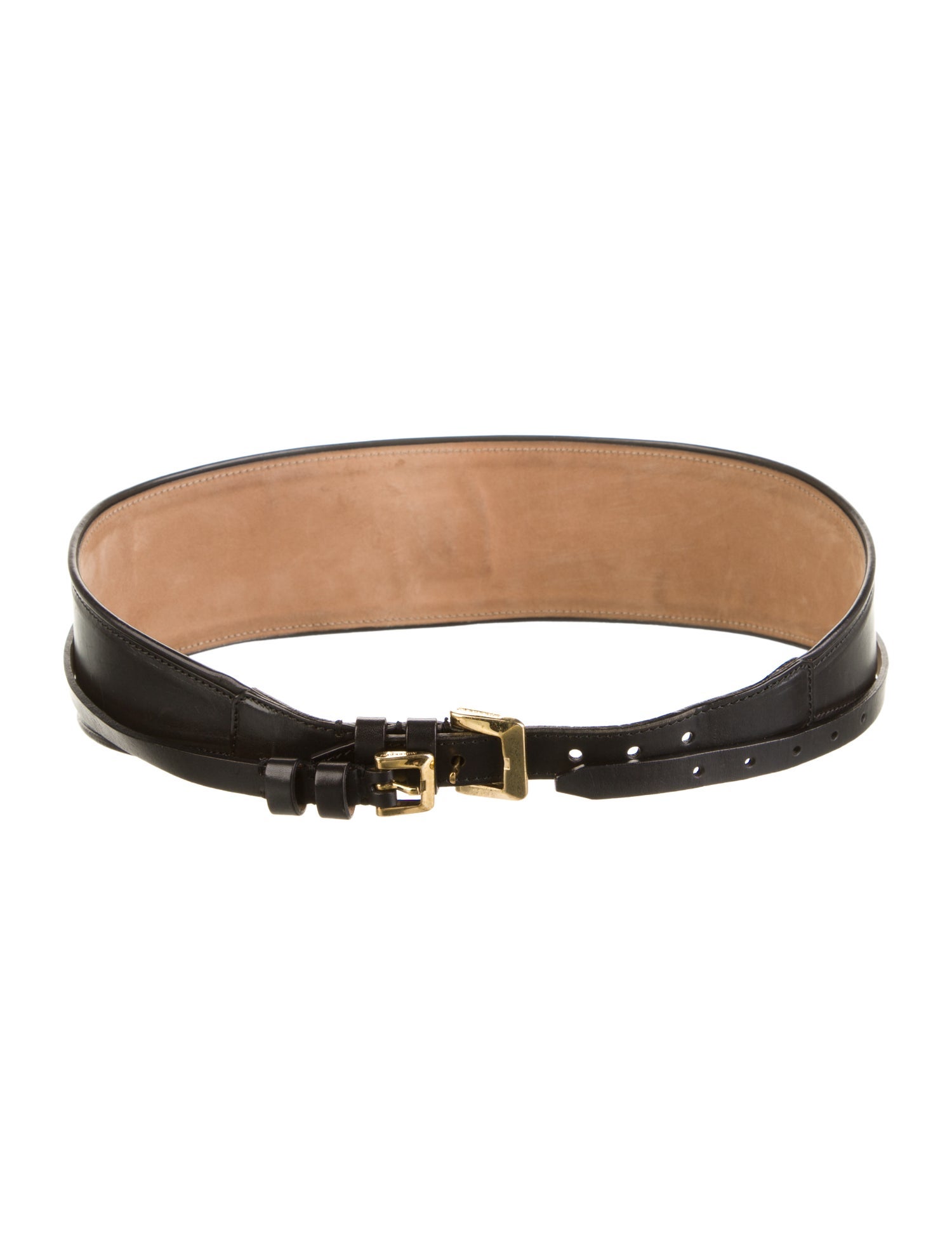 Burberry Wide Leather Waist Belt