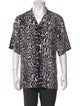 Burberry Animal Print Short Sleeve Shirt