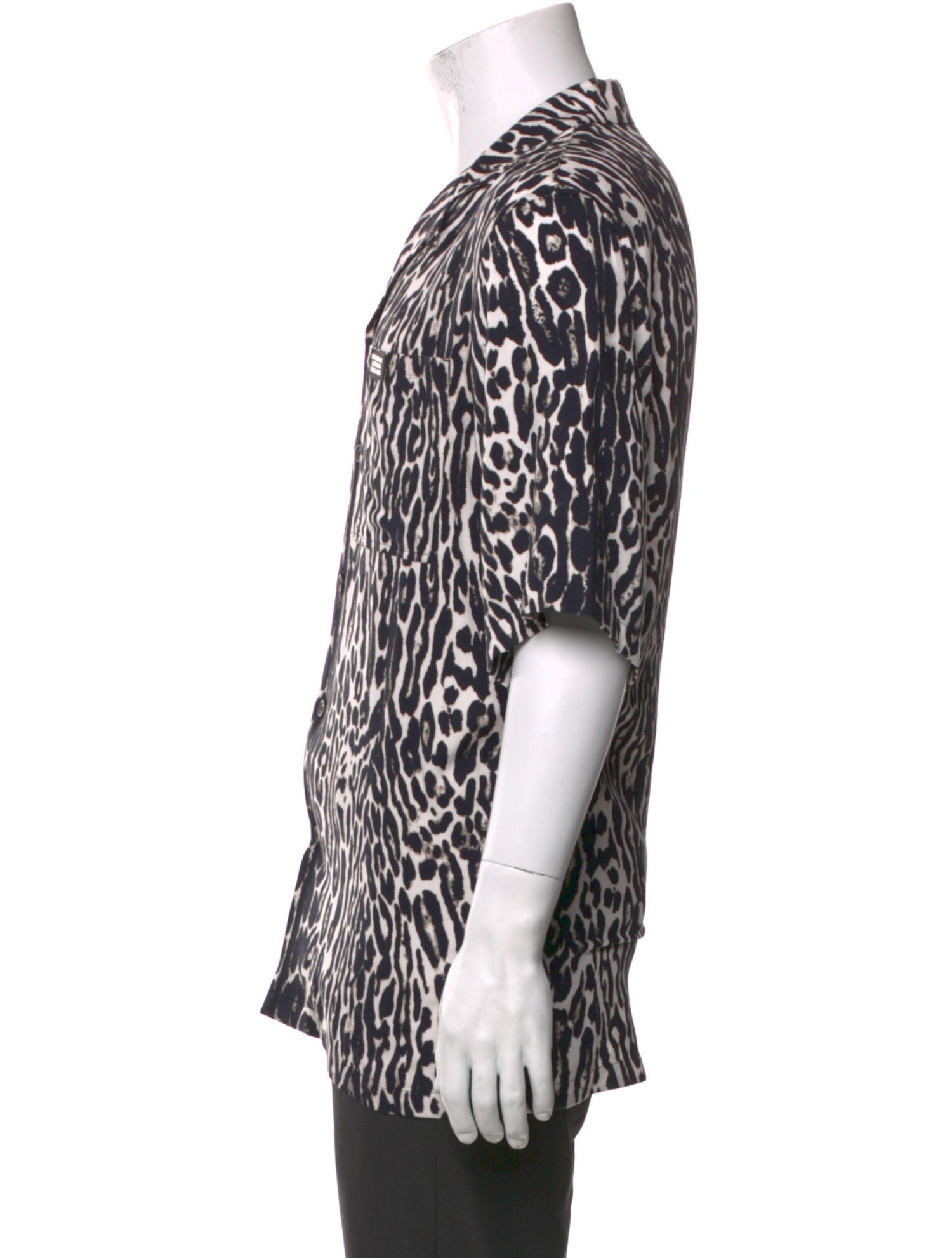 Burberry Animal Print Short Sleeve Shirt