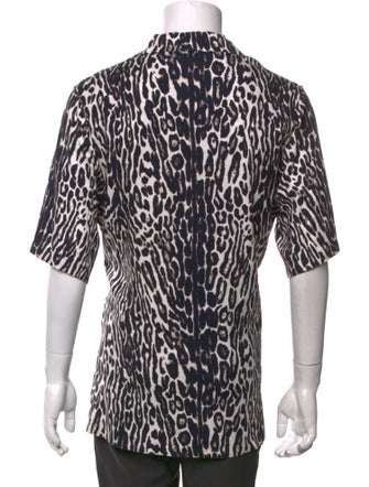 Burberry Animal Print Short Sleeve Shirt