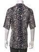 Burberry Animal Print Short Sleeve Shirt