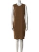 Burberry Crew Neck Knee-Length Dress