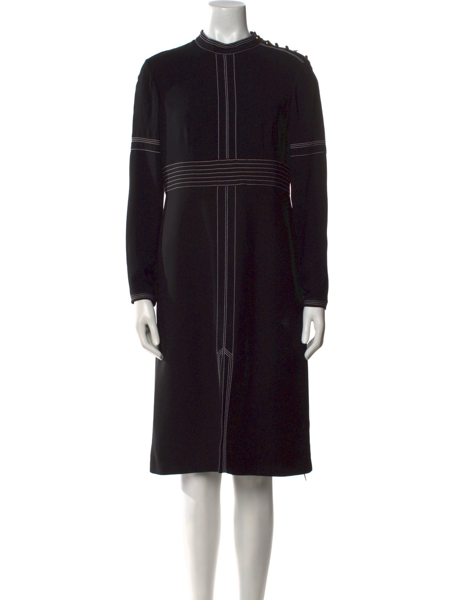 Burberry Wool Knee-Length Dress
