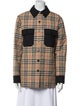 Burberry Wool Plaid Print Utility Jacket