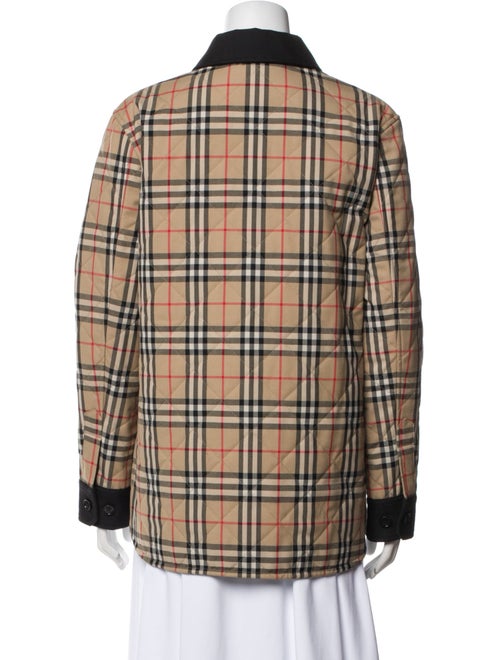 Burberry Wool Plaid Print Utility Jacket