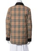 Burberry Wool Plaid Print Utility Jacket