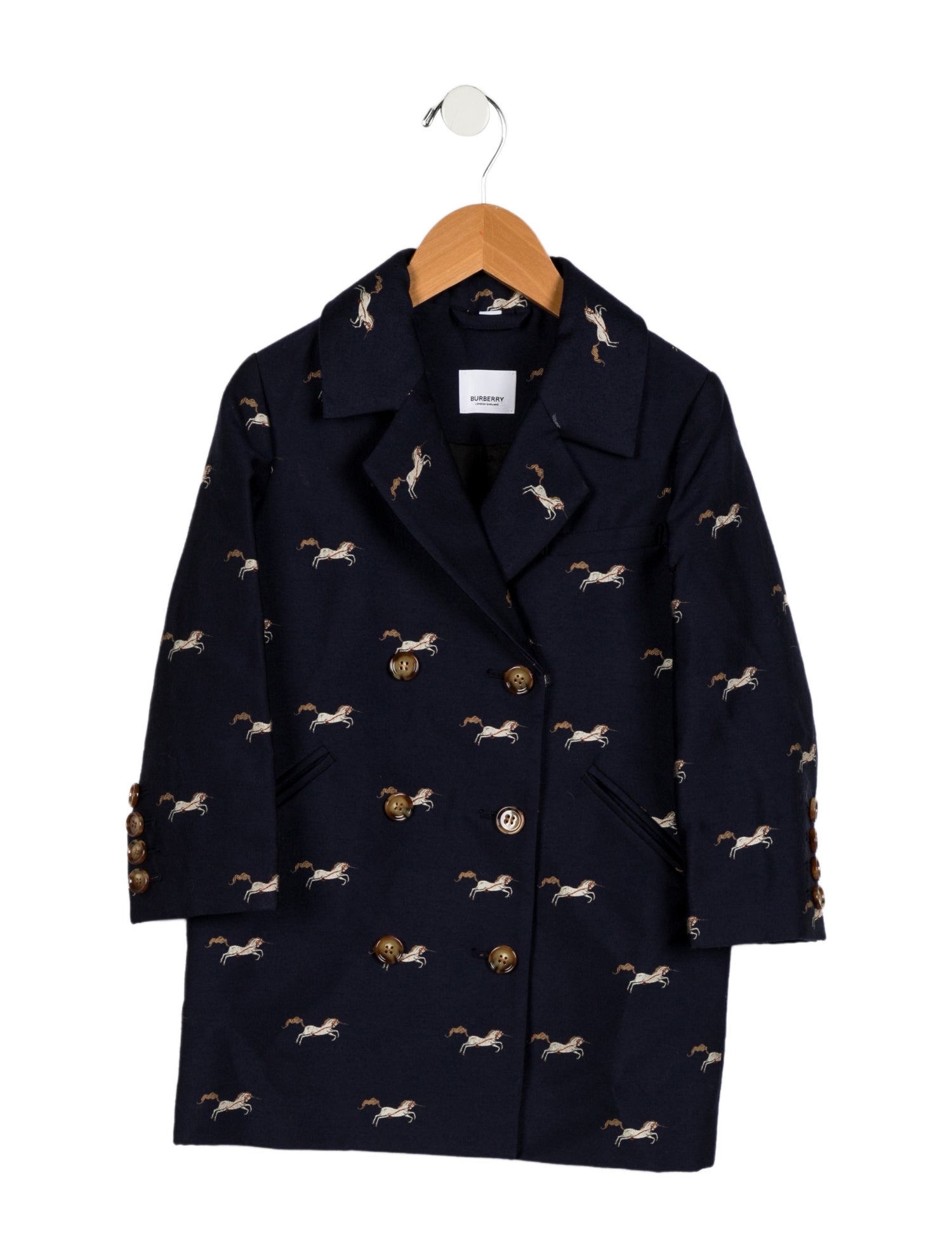 Burberry Boys' Printed Wool Coat