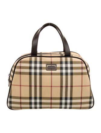 Burberry Nova Check Top Handle Bag