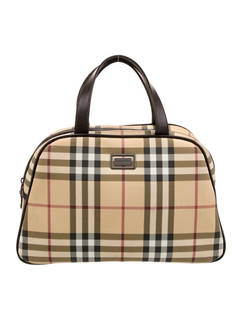 Burberry Nova Check Top Handle Bag
