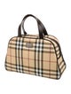 Burberry Nova Check Top Handle Bag