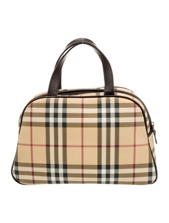Burberry Nova Check Top Handle Bag