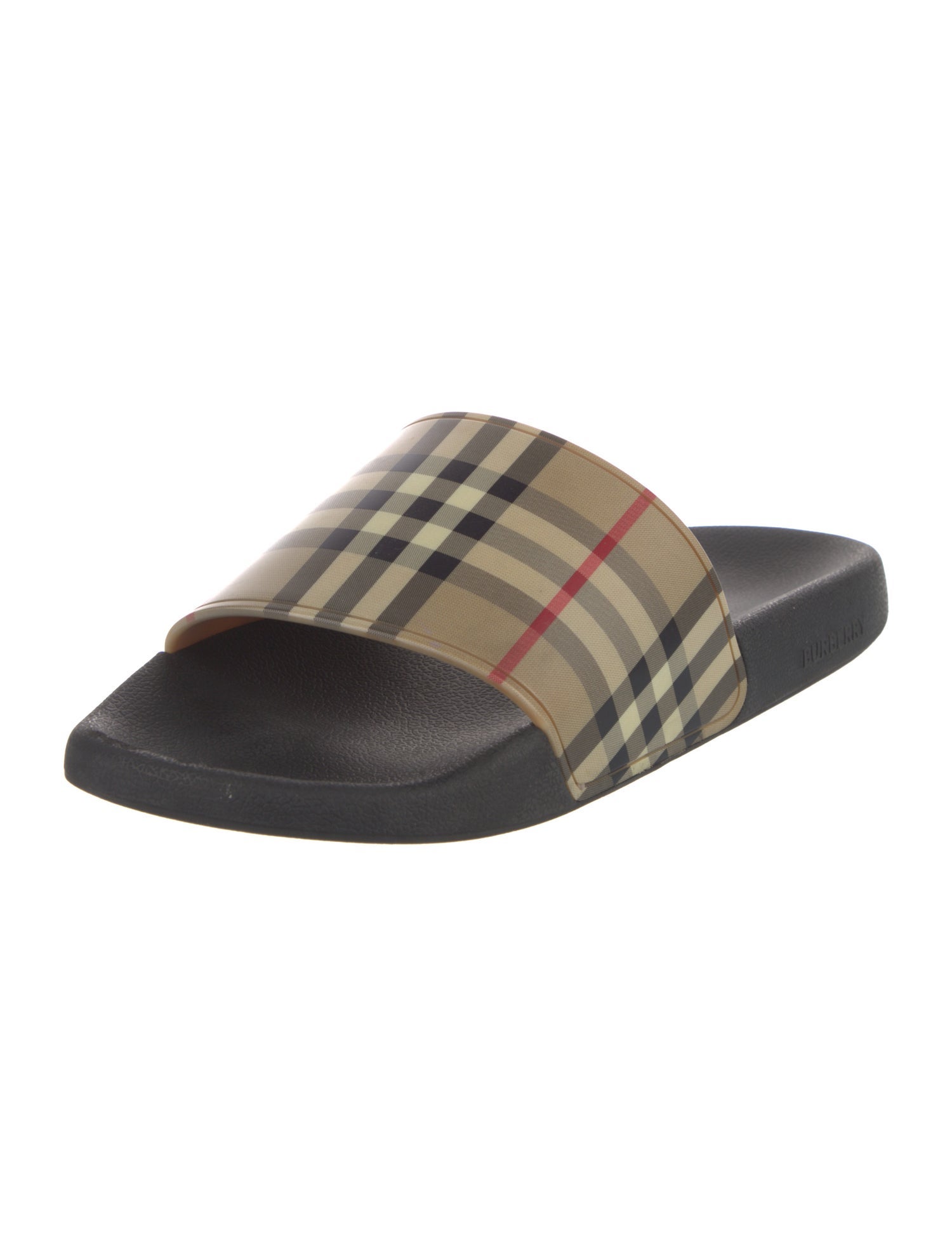 Burberry Nova Check Pattern Rubber Slides
