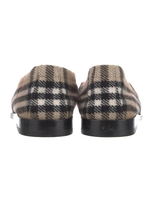 Burberry House Check Pattern Wool Loafers