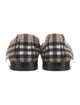 Burberry House Check Pattern Wool Loafers