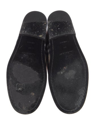 Burberry House Check Pattern Wool Loafers
