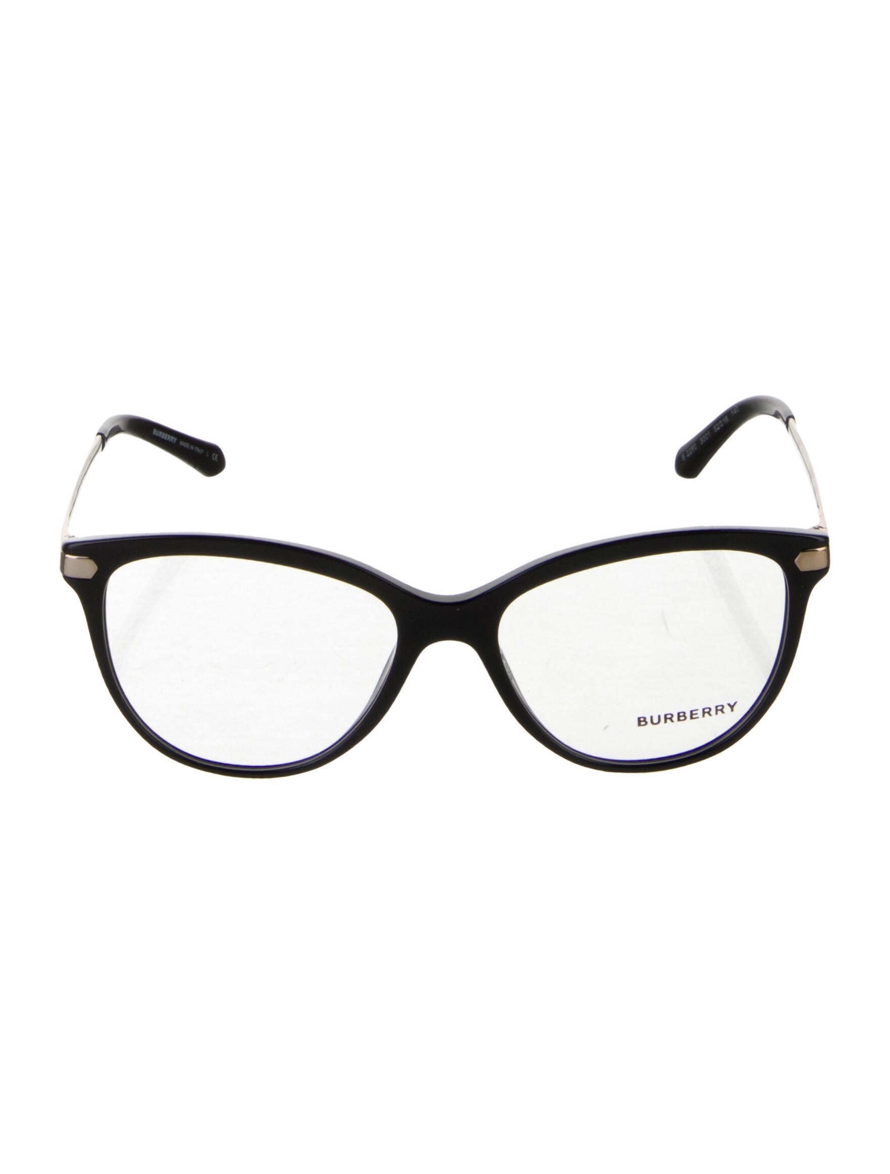 Burberry Nova Check Pattern Oversize Eyeglasses