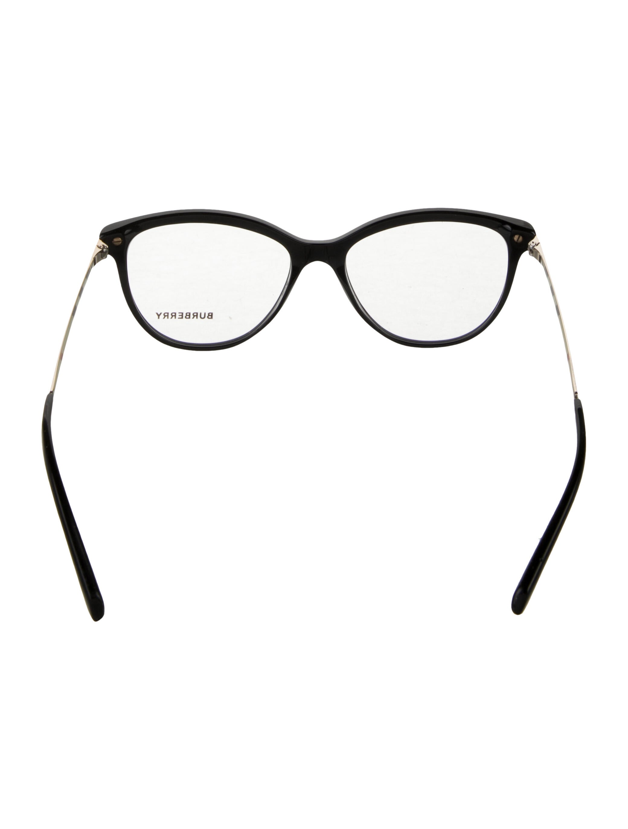 Burberry Nova Check Pattern Oversize Eyeglasses