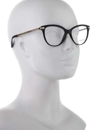 Burberry Nova Check Pattern Oversize Eyeglasses