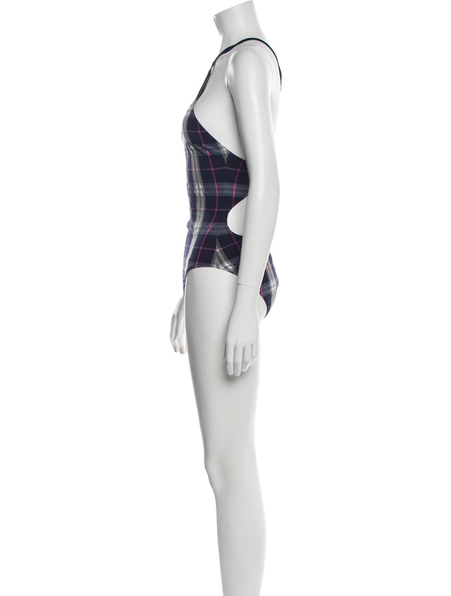 Burberry Plaid Print One-Piece