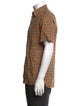 Burberry Plaid Print Short Sleeve Shirt