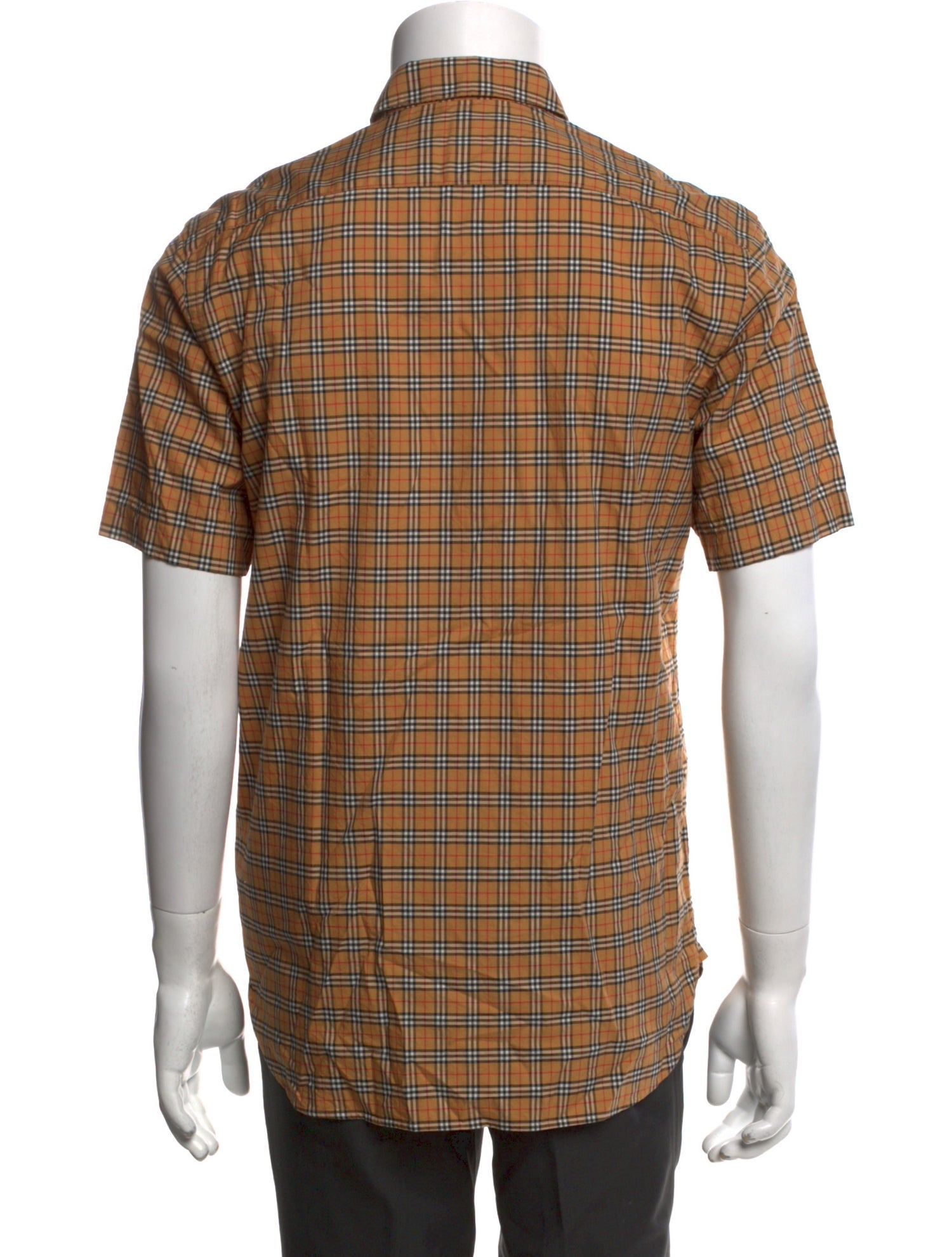 Plaid Print Short Sleeve Shirt