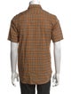 Burberry Plaid Print Short Sleeve Shirt