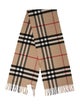 Burberry Cashmere Plaid Print Scarf