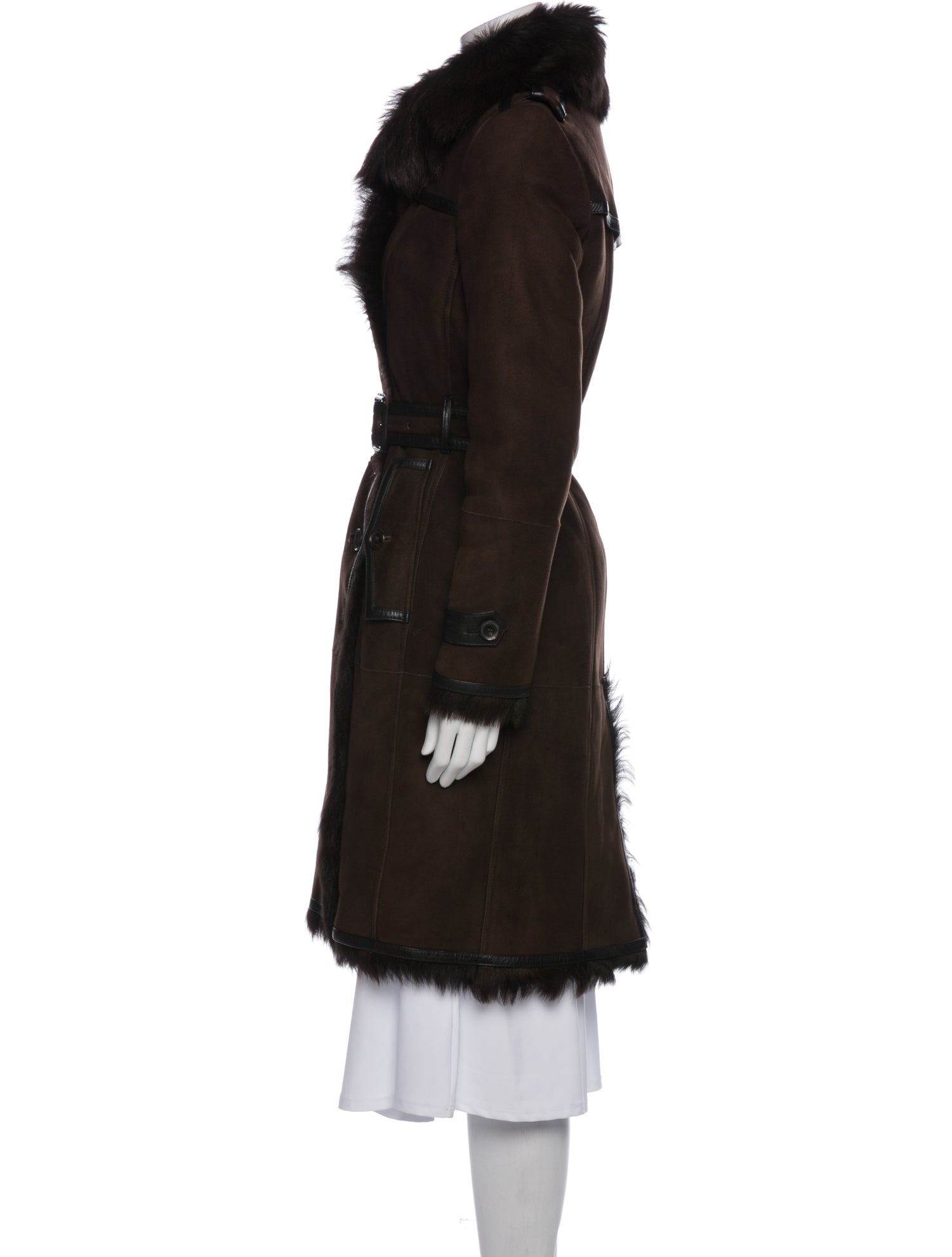 Burberry London Shearling Fur Coat