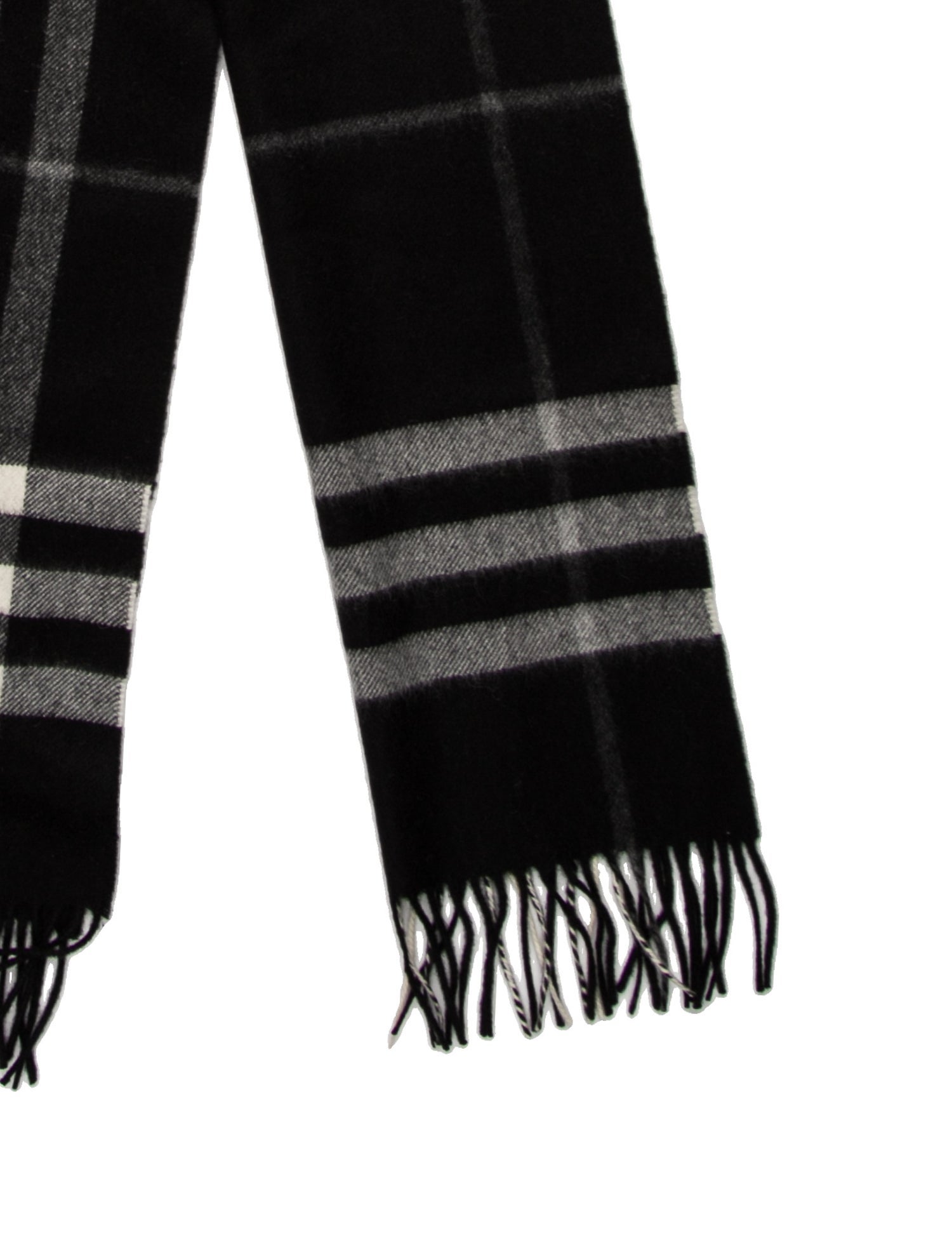 Burberry Cashmere Plaid Print Scarf